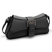 Bolsa Transversal Baguete Dakota Com Fivela e Alça Longa DK106