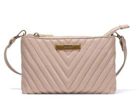 Bolsa Transversal Bege Matelassê Pequena Alça Fina Bolsa Transversal Bege Matelassê Pequena Alça Fina