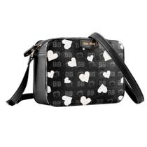 Bolsa Transversal Betty Boop Semax Bp2901 Preta/Branca 22X16