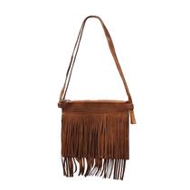Bolsa Transversal Camurça com Franja Alça Removível - Moda Vintage County Cowgirl Bolsa Transversal Camurça com Franja Alça Removível - Moda Vintage County Cowgirl