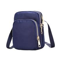 Bolsa Transversal Casual Leve De Nylon, Estojo Para Telefone De Ombro Único, Mini Bolsa De Moeda Bolsa Transversal Casual Leve De Nylon, Estojo Para Telefone De Ombro Único, Mini Bolsa De Moeda