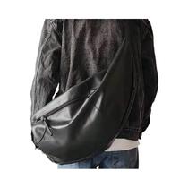 Bolsa Transversal Casual Masculina De Grande Capacidade Em PU, Formato Dumpling, Ideal Para Passeios Bolsa Transversal Casual Masculina De Grande Capacidade Em PU, Formato Dumpling, Ideal Para Passeios