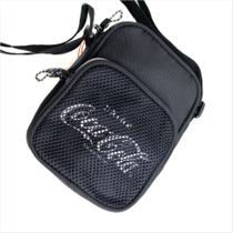 Bolsa Transversal Coca Cola Color Trend Feminina Preta