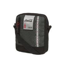 Bolsa Transversal Coca Cola Explorer Preta com Cinza Bolsa Transversal Coca Cola Explorer Preta com Cinza