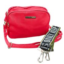 Bolsa Transversal com 3 Compartimentos e 2 Alças Prática para o Dia A Dia