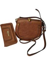 Bolsa transversal com carteira feminina Golden Fenix Bolsa transversal com carteira feminina Golden Fenix