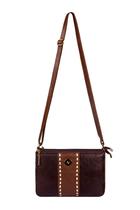 Bolsa transversal de couro liso Cristal - Bolsa transversal de couro liso Cristal -