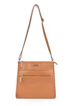 Bolsa transversal de couro liso Giselle - Bolsa transversal de couro liso Giselle -