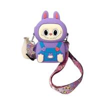 Bolsa Transversal De Moedas De Silicone Com Desenho Animado Kuromi Labubu Infantil, Acessórios De