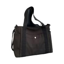 Bolsa Transversal De Nylon De Grande Capacidade, Cor Sólida, Alça Removível, Bolsa Casual De Ombro