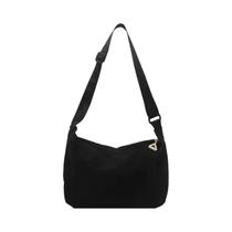 Bolsa Transversal De Ombro Único De Grande Capacidade, Cor Sólida, Moderna, Em Formato De Dumpling,