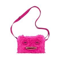 Bolsa Transversal De Pelúcia Monstro De Dentes Feios Com Cabeça Grande, Mochila Fuggler Original
