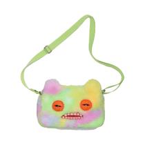 Bolsa Transversal De Pelúcia Monstro De Dentes Feios Com Cabeça Grande, Mochila Fuggler Original