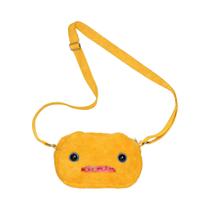 Bolsa Transversal De Pelúcia Monstro De Dentes Feios Com Cabeça Grande, Mochila Fuggler Original