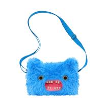 Bolsa Transversal De Pelúcia Monstro De Dentes Feios Com Cabeça Grande, Mochila Fuggler Original