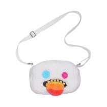 Bolsa Transversal De Pelúcia Monstro De Dentes Feios Com Cabeça Grande, Mochila Fuggler Original
