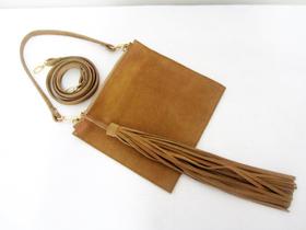 Bolsa transversal em camurça maria adna