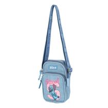 Bolsa Transversal em Jeans Stitch Disney