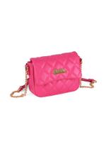 Bolsa Transversal em Matelassê com Logo da Barbie Pink Bolsa Transversal em Matelassê com Logo da Barbie Pink