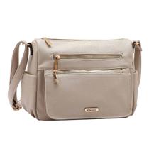 Bolsa Transversal Feminina Chenson Original Cor:Bege