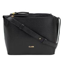 Bolsa Transversal Feminina Classe Couro Preto 2633-2