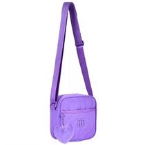 Bolsa Transversal Feminina com Bolso Rebecca Bonbon Lilas