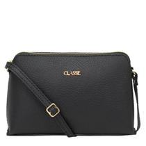 Bolsa Transversal Feminina Couro Legítimo Classe Couro Compacta, Prática 2136
