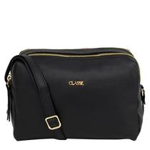 Bolsa Transversal Feminina Couro Legítimo Preta Camera Bag Com Compartimentos 2870 Bolsa Transversal Feminina Couro Legítimo Preta Camera Bag Com Compartimentos 2870