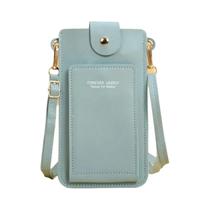 Bolsa Transversal Feminina De Couro Macio Com Tela Sensível Ao Toque, Carteira E Bolsa De Ombro Para