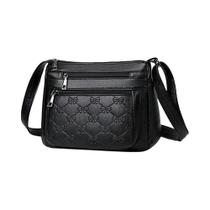 Bolsa Transversal Feminina De Grande Capacidade E Moda Com Múltiplas Camadas Para Mães De Meia-Idade