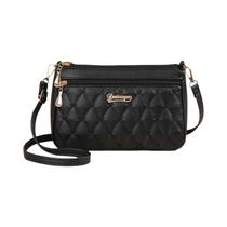 Bolsa Transversal Feminina De Grande Capacidade Em Couro PU Com Zíper, Bolsa De Ombro Fashion Com