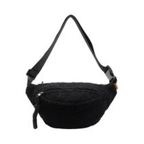 Bolsa Transversal Feminina De Inverno Em Fleece Sherpa, Mini Pochete Moderna, Bolsa Pequena Para