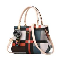Bolsa Transversal Feminina Elegante De Couro PU Com Alça Superior E Alça De Ombro