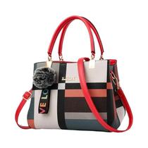 Bolsa Transversal Feminina Elegante De Couro PU Designer Com Alça Superior