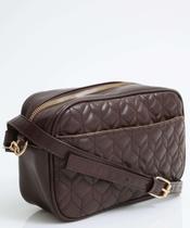 Bolsa Transversal Feminina Matelassê Marisa Marrom-75027