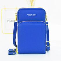 Bolsa transversal feminina moda feminina trabalho social porta celular com 2 divisorias