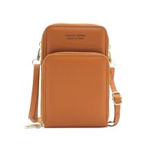 Bolsa transversal feminina moda feminina trabalho social porta celular com 2 divisorias