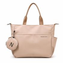 Bolsa Transversal Feminina Nylon Impermeável Grande Trabalho Cor:Khaki