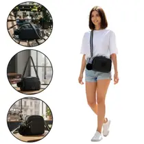 Bolsa Transversal Feminina Rebecca Bonbon Preta Clio Style Alça Ajustável 2026