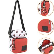 Bolsa Transversal Feminina Shoulder Bag Minnie Mouse Disney Reforçada Original Licenciado