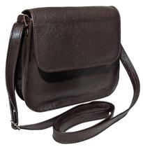 Bolsa Transversal Feminina Ziper Couro Legitimo Alto Acabamento De Luxo