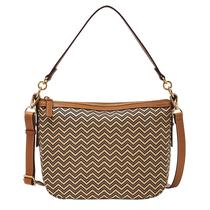 Bolsa Transversal Fossil Jolie 28x8x20 cm Chevron Bolsa Transversal Fossil Jolie 28x8x20 cm Chevron