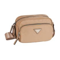 Bolsa Transversal Glow It Nylon - Semax GW2404 Taupe Bolsa Transversal Glow It Nylon - Semax GW2404 Taupe