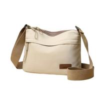 Bolsa Transversal Grande Feminina Com Vários Zíperes E Alça Ajustável Para Escritório, Compras,