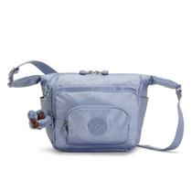 Bolsa Transversal Kipling Erica Pequena Azul Metálica