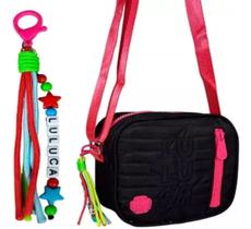 Bolsa Transversal Luluca Pequena Original Nylon Mini Bag Preto Semax - LU2735PT