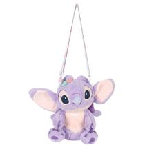 Bolsa Transversal Luxcel Angel Stitch de Pelúcia Roxo