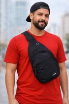 Bolsa Transversal Masculina com Alça Ajustável COR:PRETA