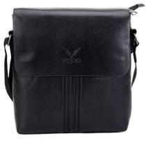 Bolsa Transversal Masculina com Alça de Ombro Tipo Carteiro Lateral Executiva Social Pequena