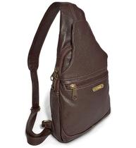 Bolsa Transversal Masculina Couro Le Voyage Viagem Passeio Bolsa Transversal Masculina Couro Le Voyage Viagem Passeio